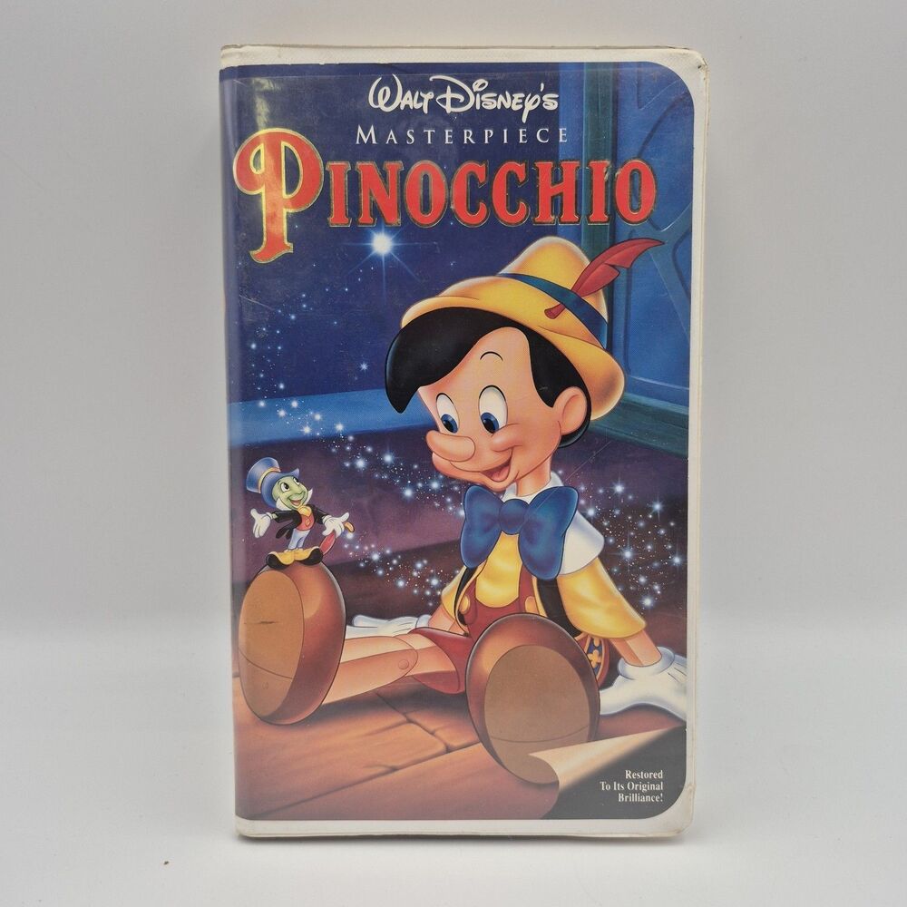 Pinocchio (VHS, 1993) Walt Disney's Masterpiece - A Timeless Musical Fantasy
